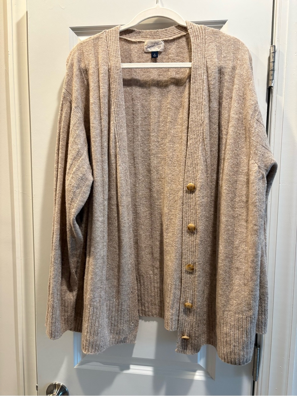 Universal threads Open Front Button Cardigan Sweater - Beige